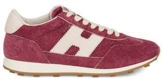 Hogan Womens Sneakers Fitted Red Polyamide Trainers