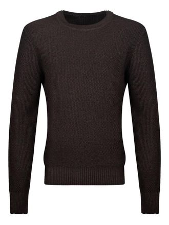 Tagliatore crewneck sweater - men - Fabric - 50 - Brown