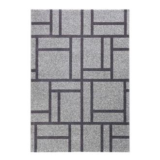 Oresteluchetta Alfombra 100% polipropileno gris 133 x 190 cm