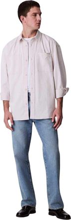 Calvin Klein Heren Chambray Overhemd (Krijt)