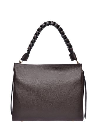 Luisa Vannini Bordeauxrood Rundleer Tas