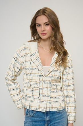 Central Park West Franki Hooded Jacket in Camel at Nordstrom, Size X-Small