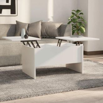 vidaXL Coffee Table White 31.5x19.7x16.7 Engineered Wood