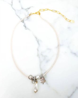 Elizabeth Cole Womens Ambrina Necklace In Blush
