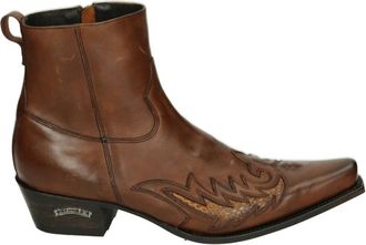 Sendra Heren leren laarzen in cognac - Heren - Cowboylaarzen - Bruin - 41 EU - Leer - Schoenen