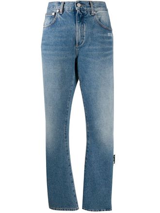 Off-white loose-fit jeans - women - Cotton/Cotton - 26 - Blue