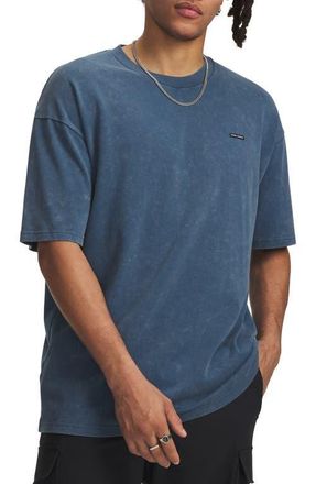 Under Armour UA Logo Patch Oversize T-Shirt in Wham Blue at Nordstrom, Size Xx-Large