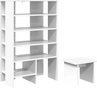 vidaXL Armario Zapatero 2 Uds. 62 X 35 X 100 Cm Madera De Ingenier&iacute;a Vidaxl