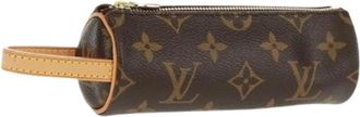 Louis Vuitton Pre-owned Mini Bags, female, Brown, Size: ONE SIZE Pre-owned Canvas Mini Bag