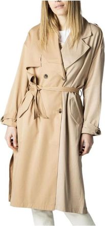 Only Only, Jassen, Dames, Beige, L, Polyester, Onlnew Lila Trench Coat
