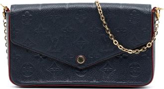 Louis Vuitton Pre-owned Cross Body Bags, female, Blue, Size: ONE SIZE Pre-owned Chain Leather Bag