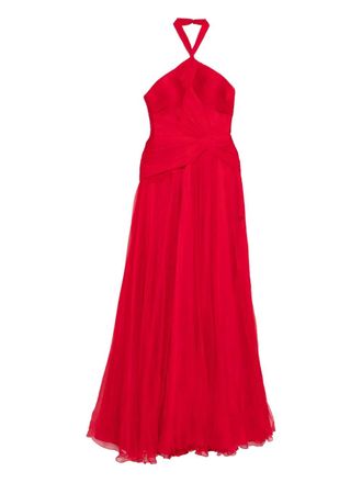 Iris Serban Maxi-jurk - Rood