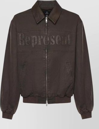 Represent denim bomber jacket