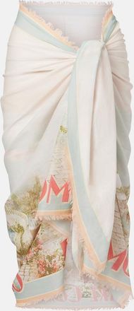 Zimmermann Como printed cotton beach cover-up