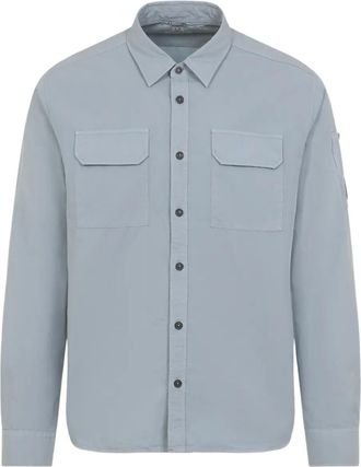 C.P. Company pocket button shirt - men - Cotton - 3XL - Blue