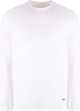 Jil Sander White Long Sleeve Cotton T-shirt