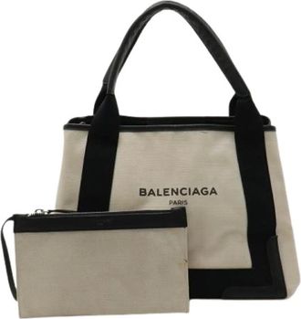 Balenciaga Pre-owned Tote Bags, female, White, Size: ONE SIZE Pre-owned Vintage Tote Bag