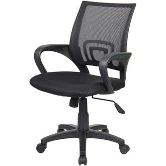 Serena Serena - Silla De Oficina Lismore, Silla Operativa De Malla Con Reposabrazos, Asiento De Oficina Ergon&oacute;mico, Cm 59x54h90/100, Negro