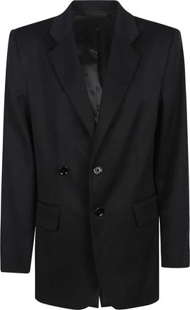 Maison Margiela Blazers, female, Black, Size: S Peak Lapel Blazer