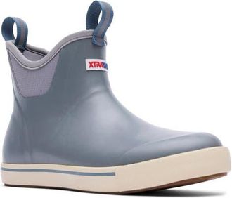 Xtratuf Waterproof Ankle Deck Boot in Grey at Nordstrom, Size 10