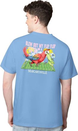 Margaritaville Mens Margaritaville Light Blue Dallas Cowboys Flip Flop T-Shirt at Nordstrom, Size Large