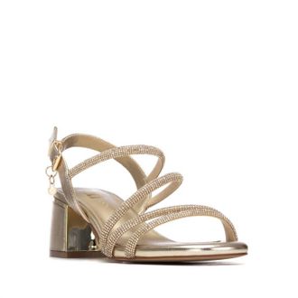 Xti Womens Pu Sleek Sandals In Gold
