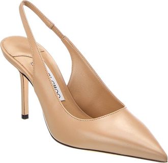 Jimmy Choo London Love 85 Leather Slingback Pump