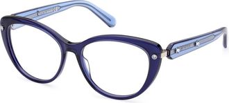 Swarovski Brillen - Dames - Brillen - Blauw - 53 MM - Accessoires