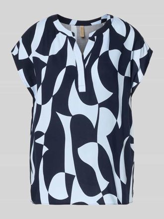 Soyaconcept Regular Fit Bluse aus Viskose mit V-Ausschnitt Modell CHANISE in Hellblau, Gr&ouml;&szlig;e XXL