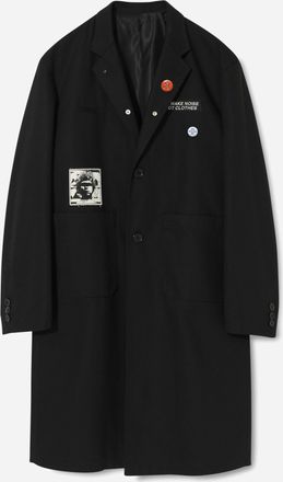 Undercover Men s Patches Chester Coat Black