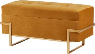 Schubiger M&ouml;bel Sitzbank Velvet Ambra Gold H: 45 cm