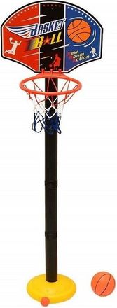 Trade Shop Trade Shop - Set De Canasta De 115 Cm + Bola De Baloncesto Con Red De Juguete De Base Ajustable