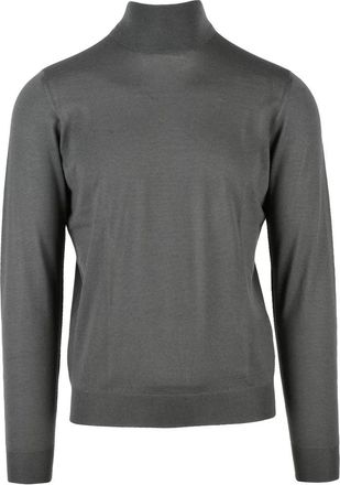 Drumohr Extrafine Merino Wool Turtleneck - Grey