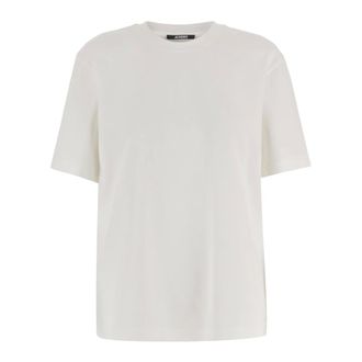 Jacquemus Cotton T-shirt With Logo - female - Jacquemus - T-Shirts - White - XS - Tops