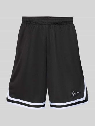 Karl Kani Relaxed Fit Shorts mit Logo-Stitching in Black, Gr&ouml;&szlig;e XL