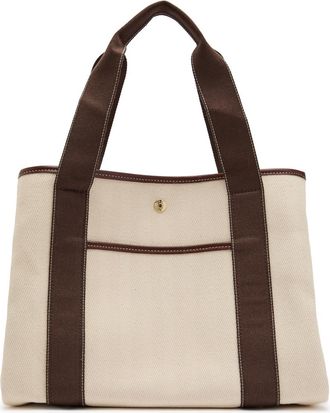Rue de Verneuil Travers&eacute;e M Pocket Canvas Tote bag - Brown - One Size