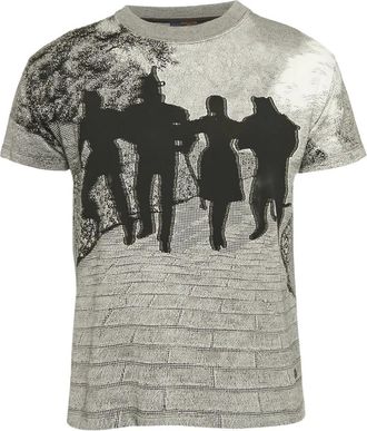 Louis Vuitton T-shirt con effetto jacquard - Grigio