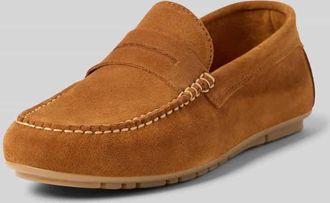 Marc O'Polo Slipper aus echtem Rindsleder in Cognac, Gr&ouml;&szlig;e 37