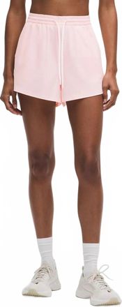 lululemon Court Rival High-Rise Short In Pink Pearl/white