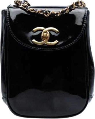 Chanel Pre-owned Crossbody Bag - Dames - Vintage Schoudertas - Zwart - ONE Size - Leer - Vintage
