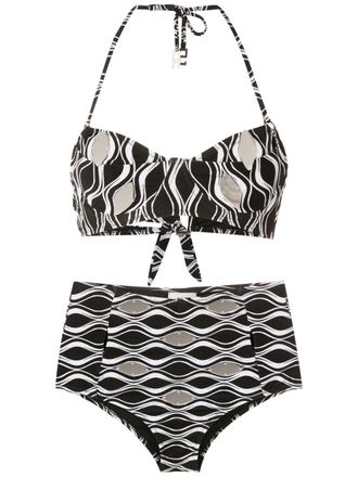 Amir Slama Bikini a vita alta - Nero