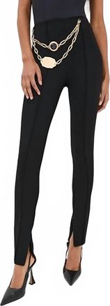 Area Chain Belt Leggings In Black