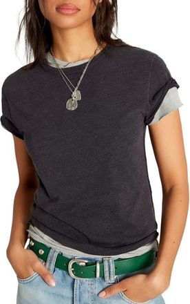 Free People Nova T-Shirt in Black at Nordstrom, Size X-Small