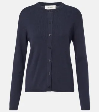 Lisa Yang Abeena ribbed-knit cotton and cashmere cardigan
