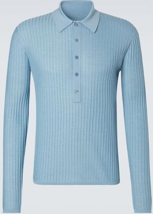 Saint Laurent Polo in lana, cashmere e seta