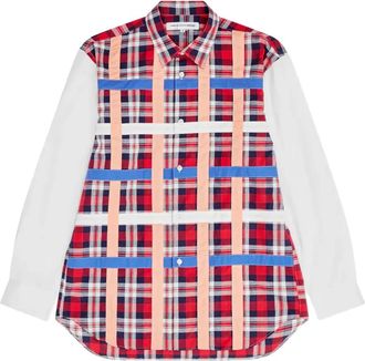 Comme Des Gar&ccedil;ons Camicia a quadri - Rosso