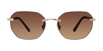 Privé Revaux TRACK STAR/S J5G/HA Mens Sunglasses Gold Size 56