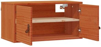 vidaXL Wall Cabinet Wax Brown 60 x 30 x 30 cm Solid Pine Wood vidaXL