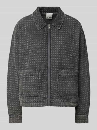 Ichi Jacke mit aufgesetzten Taschen Modell ANGELS in Dunkelgrau, Größe 42