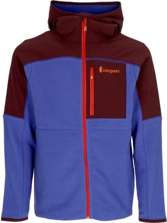 Cotopaxi Fleece Hoodie Full-zip Jas Wijn/Blauw - Heren - Fleece jassen - Veelkleurig - XL - Polyester - Fitness